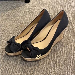 Tory Burch Dory peep toe wedges